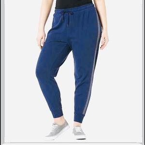 plus size tuxedo stripe pants